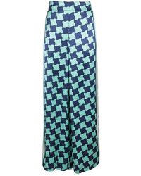 Casablancabrand - Printed Wide Leg Trousers - Lyst