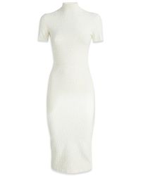 Fendi - Monogrammed Turtleneck Dress - Lyst