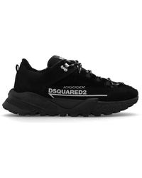 DSquared² - Free Logo Printed Lace-up Sneakers - Lyst