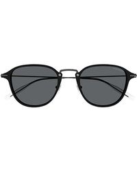 Montblanc - Oval Frame Sunglasses - Lyst