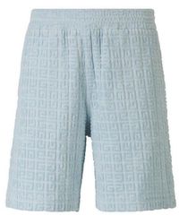 Givenchy - Logo Towel Effect Bermuda Shorts - Lyst