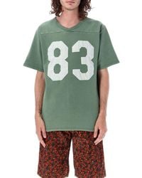 ERL - Number-printed V-neck Football T-shirt - Lyst