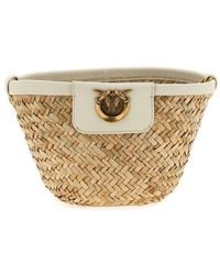 Pinko - Love Summer Interwovened Bucket Bag - Lyst
