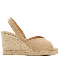 Castañer - Brisa Slingback Peep Toe Wedge Espadrilles - Lyst