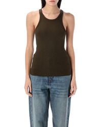ÉTERNE - High Neck Slim Tank - Lyst