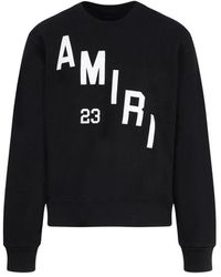 Amiri - Logo Printed Crewneck Sweatshirt - Lyst