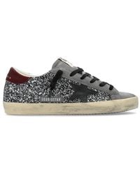 Golden Goose - Glittered Lace-up Sneakers - Lyst