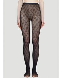 black gucci logo tights