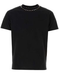 Valentino - Untitled Stud Embellished Crewneck T-shirt - Lyst