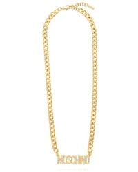 Moschino - Logo Necklace - Lyst