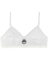 Marine Serre - Bra With Embroidered Logo Underwear, Body - Lyst