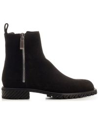 Off-White c/o Virgil Abloh - Zip Detailed Ankle Boots - Lyst