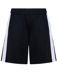 DSquared² - Logo Printed Stripe Detailed Shorts - Lyst