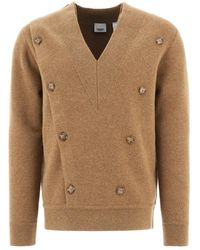 Burberry - Double-breasted Pullover - Lyst