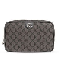 Gucci - Monogrammed Zipped Wash Bag - Lyst