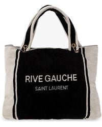 Saint Laurent - Rive Gauche Towel Tote Bag - Lyst