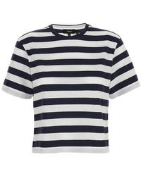 Theory - Striped T-Shirt - Lyst