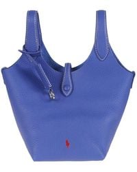 Polo Ralph Lauren - Logo Detailed Small Tote Bag - Lyst