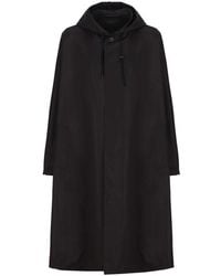Balenciaga - Hooded Coat - Lyst