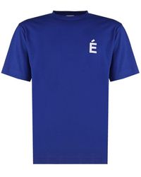 Etudes Studio - Logo Embroidered Crewneck T-shirt - Lyst