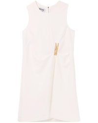 Moschino - Peg-Patch Sleeveless Midi Dress - Lyst