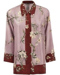 Max Mara - Fashion Patterned Silk Shirt - Lyst