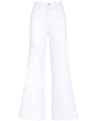 FRAME - Le Palazzo Wide-leg Cropped Trousers - Lyst