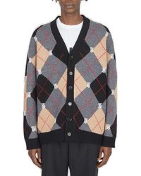 burberry cardigan mens