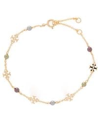 Tory Burch - Kira Embellished Chain-linked Bracelet - Lyst