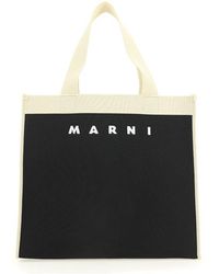 Marni - Logo Jacquard Medium Tote Bag - Lyst