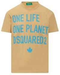 DSquared² - Slogan Printed Crewneck T-shirt - Lyst