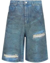 RETERNITY - Distressed Denim Shorts - Lyst