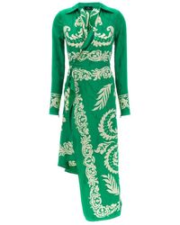 Etro - Floral Midi Dress - Lyst