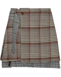 Vivienne Westwood - Multicolour Tartan Virgin Wool Blend Skirt - Lyst