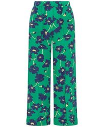 P.A.R.O.S.H. - Printed Cropped Trousers - Lyst