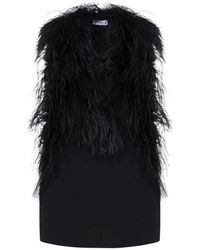 The Attico - Sleeveless V-Neck Fluffy Top - Lyst