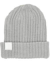 Nike Logo Patch Knitted Beanie - Gray