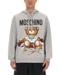 Moschino - Teddy Print Sweatshirt - Lyst