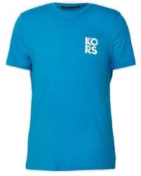 Michael Kors - Logo Printed Crewneck T-shirt - Lyst