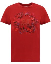 Max Mara - Elmo Short Sleeved T Shirt With Embroidery - Lyst