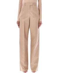 Valentino - High Waisted Wide Leg Trousers - Lyst