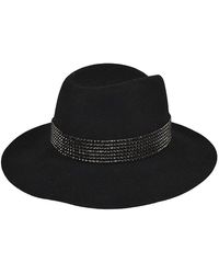 Maison Michel - Curved Wide Brim Hat - Lyst