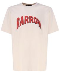 Barrow - Logo Print Crewneck T-Shirt - Lyst