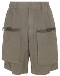 Moschino - Logo Embroidered Cargo Shorts - Lyst