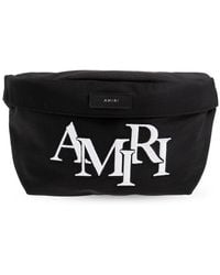 Amiri - Staggered Logo-embroidered Zipped Belt Bag - Lyst