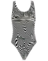 Vetements Zebra Swimsuit - Multicolour