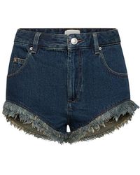 Isabel Marant - Denim Eneidao Mini Shorts - Lyst