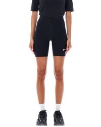Nike - Logo-printed High-waist Cycling Shorts - Lyst