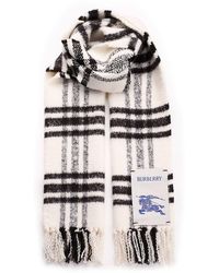 Burberry - Brushed Wool Scarf - Lyst