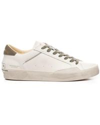 Crime London - Distressed Lace-Up Sneakers - Lyst